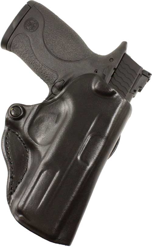 DESANTIS MINI SCABBARD HOLSTER RH OWB LEATHER S/A HELLCAT BL! - for sale