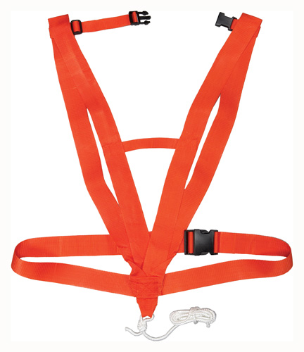 HS DEER DRAG DELUXE BODY HARNESS STYLE SAFETY ORANGE - for sale