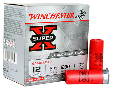 WINCHESTER SUPER-X 12GA 2.75" 1OZ #7.5 1290FPS 250RD CASE - for sale