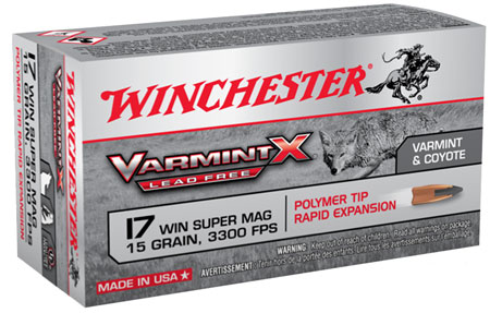 WINCHESTER VARMINT X 17WSM LEAD FREE 15GR 50RD 10BX/CS - for sale