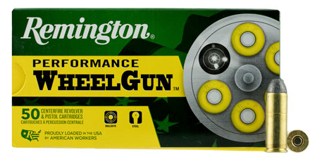REMINGTON PERFORMANCE WHEELGUN AMO 45 COLT 250GR 22340 50RD (10 BOX CASE) - for sale