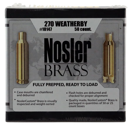 Nosler - Brass - 270 Weatherby Magnum