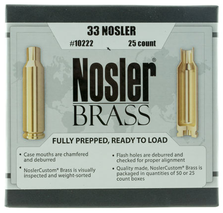 nosler inc - Premium Brass - .33 Nosler for sale