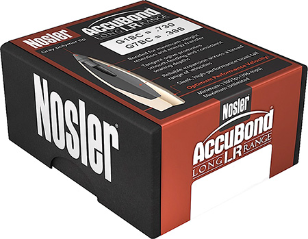 NOSLER BULLETS 7MM .284 168GR ACCUBOND LR 100CT - for sale