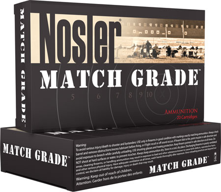 NOSLER MATCH GRADE 30 NOSLER 190GR CUSTOM HPBT 20RD 10BX/CS - for sale