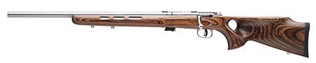 SAVAGE MARK II-BTVLSS .22LR LH 21" HB SS/BRN LAMINATE T-HOLE - for sale