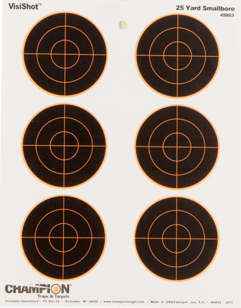 champion - VisiShot - VISISHOT 6 3IN BULL TARGET 10PK for sale