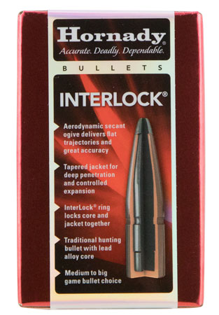 Hornady - InterLock - 45 Caliber - BULLET 45 CAL 458 350 GR FP 50/BX for sale