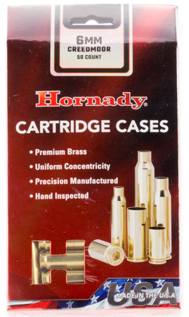 HORNADY UNPRIMED CASES 6MM CREEDMOOR 50PK 5BX/CS - for sale