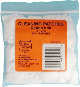 SOUTHERN BLOOMER .17CAL CLEANING PATCHES 200-PACK - for sale