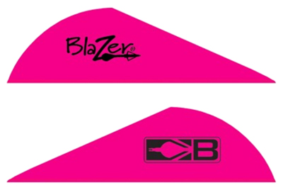 BOHNING BLAZER VANES 2" SOLID HOT PINK 100PK - for sale