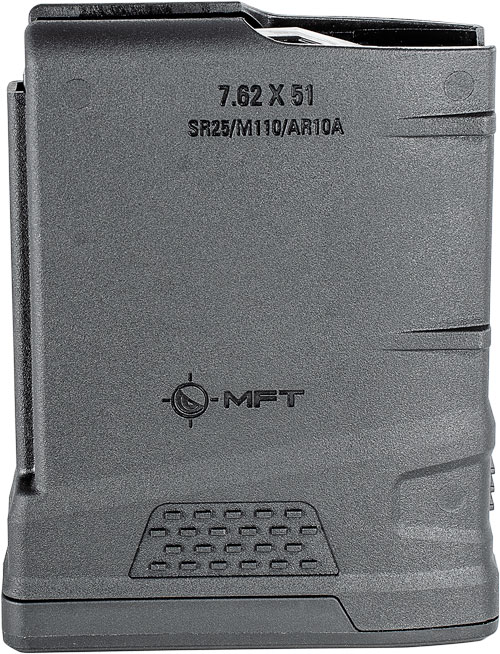 MFT MAGAZINE AR10/SR25 7.62X51 .308 WIN 10RD BLACK POLYMER - for sale