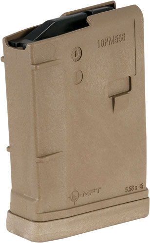 MFT MAGAZINE AR15 5.56X45MM 10RD SCORCHED EARTH POLY - for sale