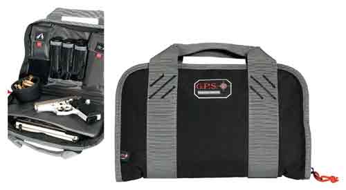 GPS DOUBLE COMPACT PISTOL CASE BLACK - for sale