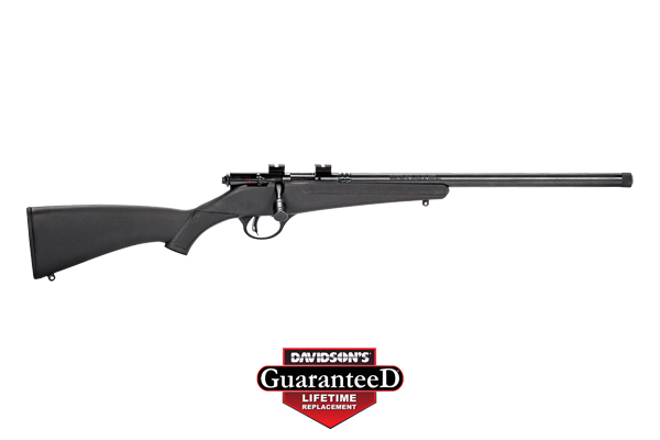 SAVAGE RASCAL FV-SR RIB 22S22L22LR 16.125IN BBL ACCUTTRIGGER BLK SYN STK CARBON STEEL HVY BBL - for sale