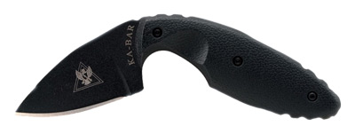 KA-BAR TDI KNIFE PLAIN EDGE 2.3125" W/SHEATH BLACK - for sale