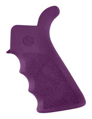 HOGUE AR-15 BEAVERTAIL GRIP W/FINGER GROOVES PURPLE - for sale