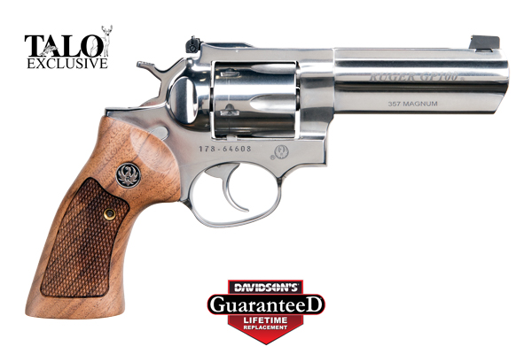 RUGER GP100 357MAG 4.2" AS POLISHED SS FULL SHROUD (TALO) - for sale