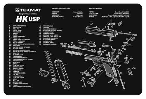tekmat - HK USP - TEKMAT H&K USP - 11X17IN for sale