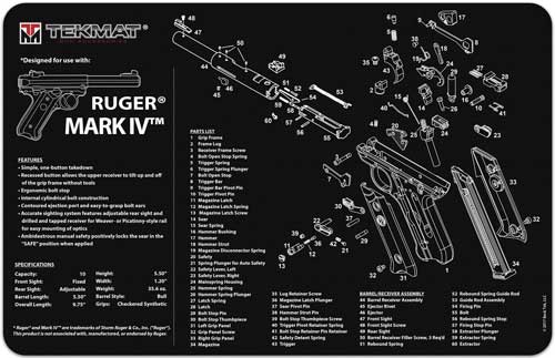 tekmat - Ruger Mark IV - TEKMAT RUGER MKIV  -11X17IN for sale