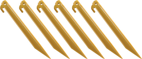 COLEMAN 9" ABS TENT STAKES 6 STAKES PER PACK< - for sale