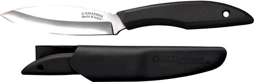 COLD STEEL CANADIAN BELT KNIFE 4" PLAIN EDGE BLADE W/SHEATH - for sale