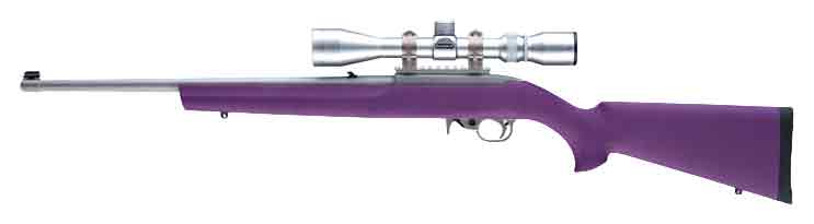 HOGUE STOCK RUGER 10/22 STANDARD WEIGHT BARREL PURPLE - for sale