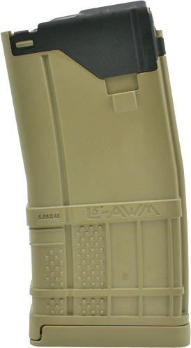 LANCER MAGAZINE L5AWM AR-15 5.56X45 20RD OPAQUE FDE - for sale