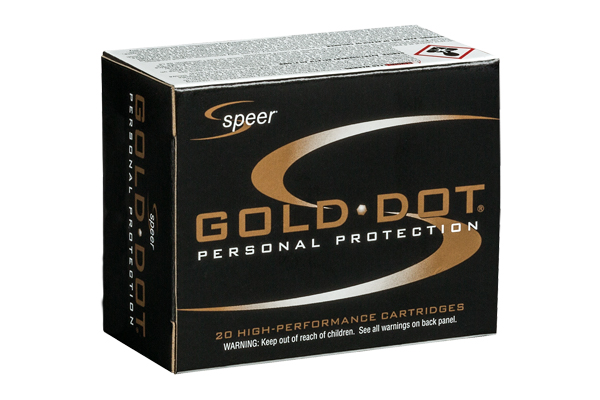 SPEER GOLD DOT SHORT BBL 9MM LUGR+P 124GR GDHP 20RD 10BX/CS - for sale