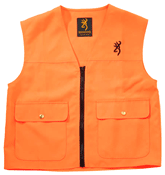 BROWNING JUNIOR SAFETY VEST W/LOGO BLAZE ORANGE MEDIUM - for sale