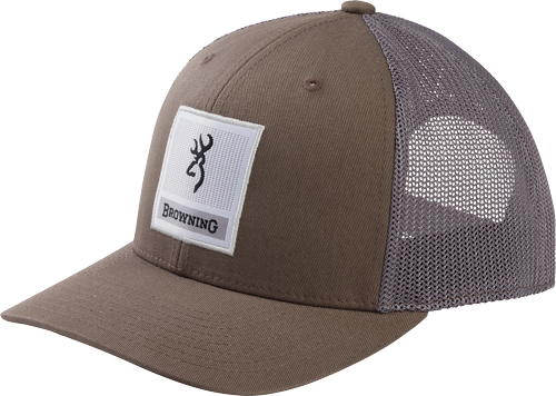 BROWNING CAP PROWLER MESH SNAP BACK SQ BCKMK PATCH PEWTR OSFM - for sale
