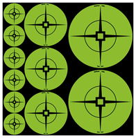 B/C TARGET SPOTS ASSORTMENT GREEN 1"-60/2"-30/3"-20 - for sale