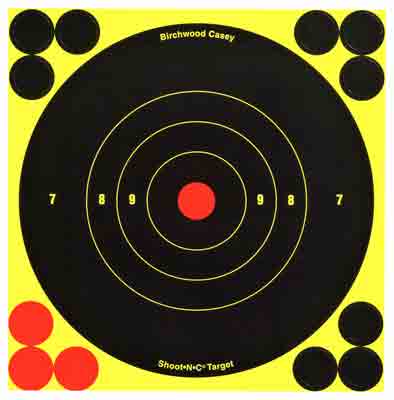 B/C TARGET SHOOT-N-C 6" BULL'S-EYE 12 TARGETS - for sale