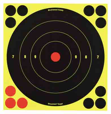 birchwood casey - Shoot-N-C - SHOOT-N-C 8IN BULLSEYE TARGET 6PK for sale