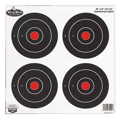 B/C TARGET DIRTY BIRD 6" BULL'S-EYE 48 TARGETS - for sale