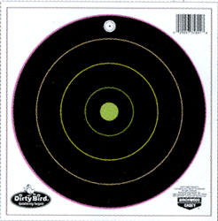 B/C TARGET DIRTY BIRD 8" MULTI -COLOR BULL'S-EYE 20 TARGETS - for sale