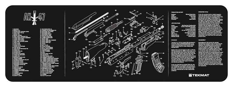 TEKMAT ARMORERS BENCH MAT 12"X36" AK-47 - for sale