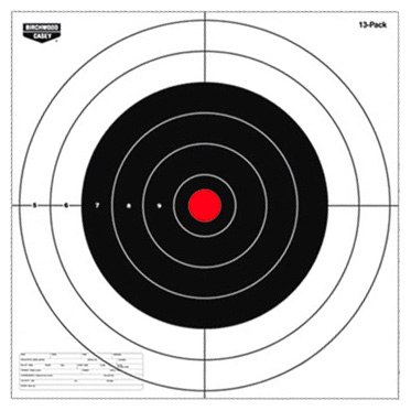 B/C TARGET EZE-SCORER PAPER 12" BULL'S-EYE 13 TARGETS - for sale