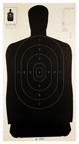 CHAMPION TGT PAPER 24"X45" B27 POLICE TARGET 100PK - for sale