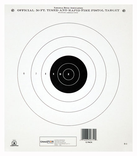 champion - GB3 - NRA GB-3 50 FT TIMED/RF TQ TARGET 12PK for sale