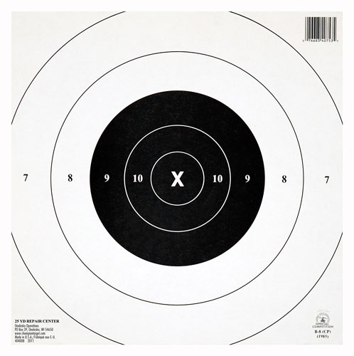 CHAMPION TGT PAPER 10.5"X10.5" 25YD. TIMED RAPID FIRE 12PK - for sale