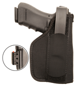 BLACKHAWK LASER HOLSTER #02 MEDIUM/LARGE AUTOS NYLON BLACK - for sale