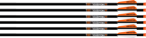 EASTON XBOW BOLT 9MM CARBON 20" W/3" VANES HALF MOON 6-PK - for sale