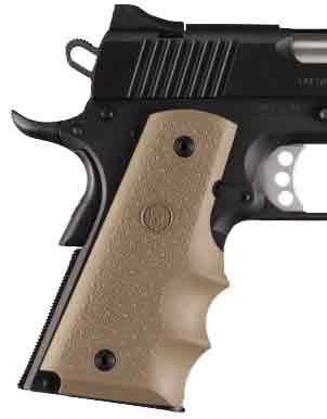 HOGUE GRIPS COLT GOVT MODEL W/FINGER GROOVES FDE - for sale