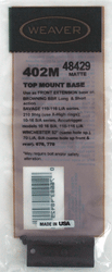 WEAVER BASE TOP MOUNT #402M EXTENSION ALUMINUM MATTE - for sale