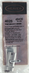 WEAVER BASE TOP MOUNT #402S HIGH STD,MARLIN 455/MR7 SILVER - for sale