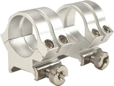 WEAVER RINGS DETACHABLE QUAD- LOCK 1" MEDIUM SILVER .169" - for sale