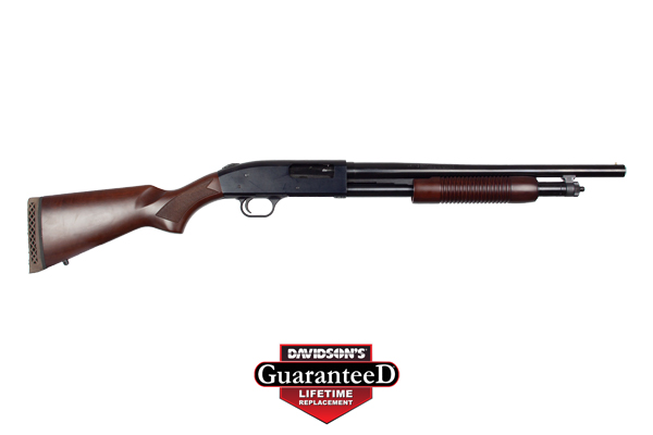 MOSSBERG 500 RETROGRADE 12GA 3" 18.5" 6RD BLUED/WALNUT - for sale