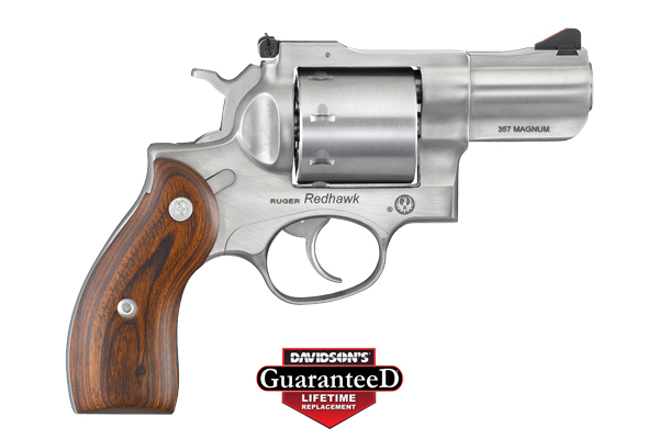 RUGER REDHAWK .357 MAG 2.75" STAINLESS WOOD ADJUSTABE - for sale