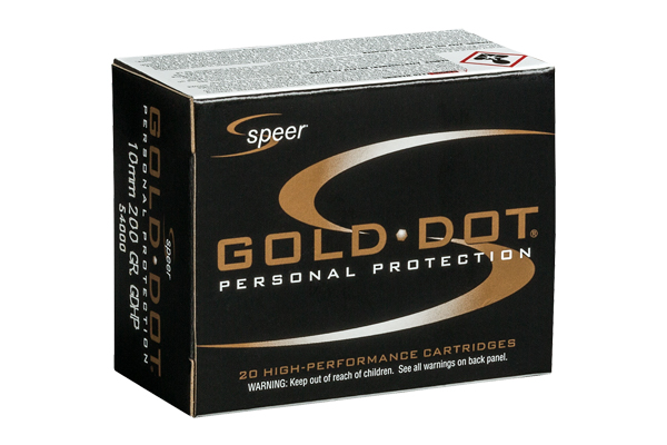 SPEER GOLD DOT 10MM AUTO 200GR GDHP 20RD 10BX/CS - for sale